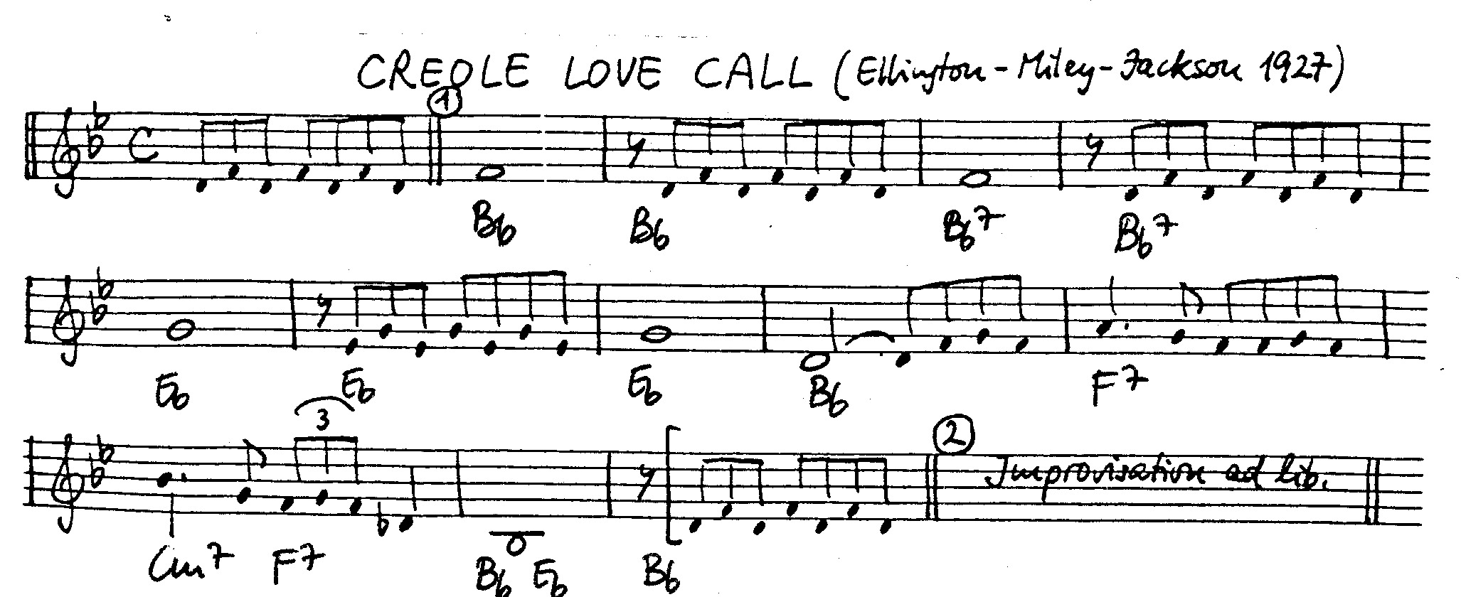 creole love call leadsheet – book us for your next 20s or gatsby event